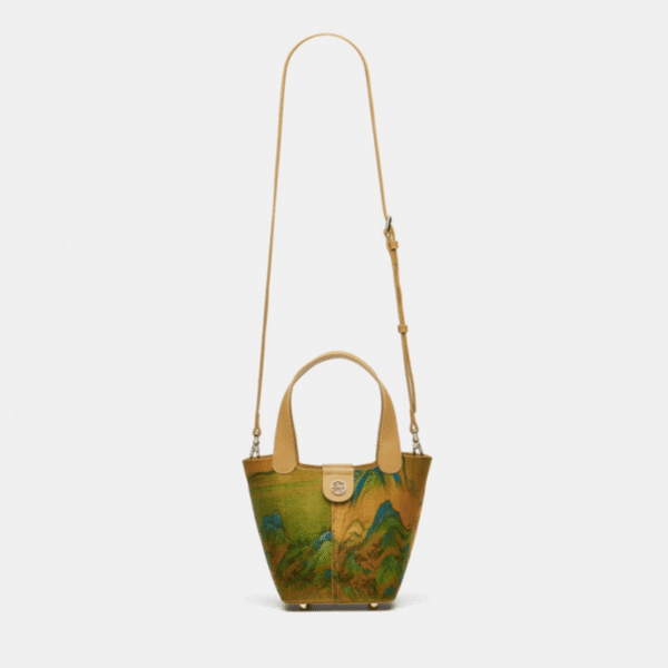 0_桑の実_シルク_中国伝統_絵画_バスケット_バッグ_中文 0_Mulberry_Silk_Traditional_Chinese_Painting_Basket_Bag_-_SinoCultural