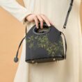 3_Xiangyunsha_Silk_Bamboo_Black_Drawstring_Bucket_Bag_YS120670