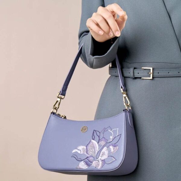 6_新文化_刺繍_レザー_赤_ショルダーバッグ_牡丹_女性_s_ホーボー_ハンドバッグ 6_Sinocultural_Embroidery_Leather_Red_Shoulder_Bag_Peony_Women_s_Hobo_Handbag