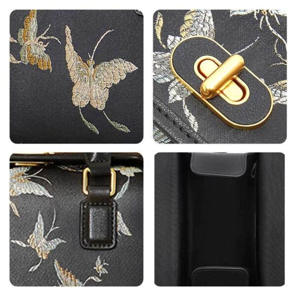 ブロケードジャカードシックボストンバッグバタフライデザインJD170615-1_14 BrocadeJacquardChicBostonBagButterflyDesignJD170615-1_14