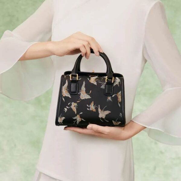 ブロケードジャカードシックボストンバッグバタフライデザインJD170615-1_3 BrocadeJacquardChicBostonBagButterflyDesignJD170615-1_3