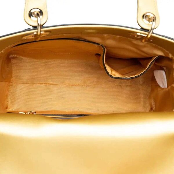 刺繍_レザー_レディ_ラグジュアリー_ブラック_ハンドバッグ_ロイヤル_ゴールド_牡丹_-_中文2473956 Embroidery_Leather_Lady_Luxury_Black_HandBag_Royal_Gold_Peony_-_SinoCultural-2473956