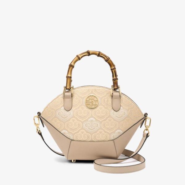 刺繍_レザー_トートバッグ_バンブーハンドル_吉祥雲_-_中文2475960 Embroidery_Leather_Tote_Bag_Bamboo_Handle_Auspicious_Cloud_-_SinoCultural-2475960