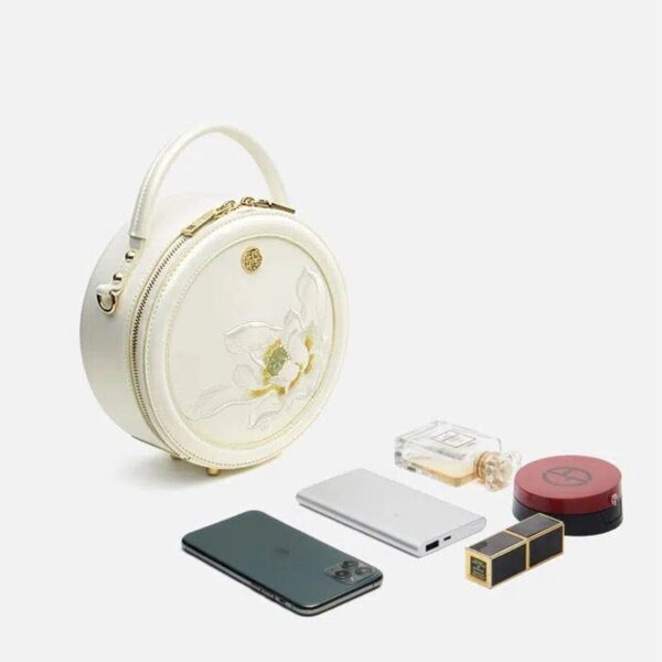 Embroidery_Leather_White_Lotus_Round_Bag_-_SinoCultural-2476750 Embroidery_Leather_White_Lotus_Round_Bag_-_SinoCultural-2476750