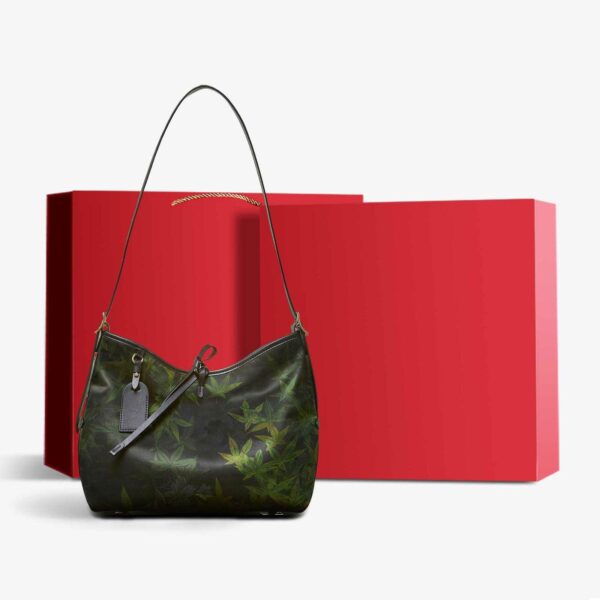 香り_雲_シルク_大容量_緑_トートバッグ_-_中文-2478964 Fragrant_Cloud_Silk_Large-Capacity_Green_Tote_Bag_-_SinoCultural-2478964
