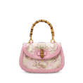 Song-Brocade-Pink-Mulberry-Silk-Handbag-Bamboo-Handle-Front-View