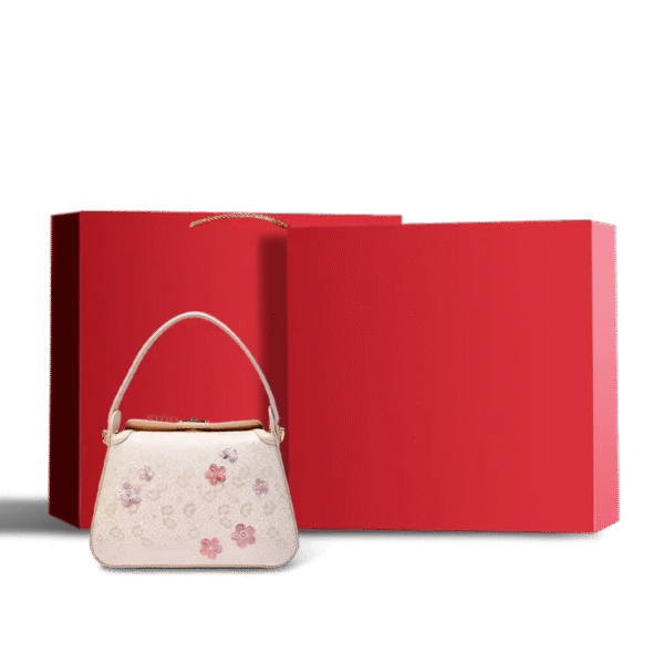 紅麗美-シルクハンドバッグ・レッドギフトボックス bing-lie-mei-silk-handbag-red-gift-box