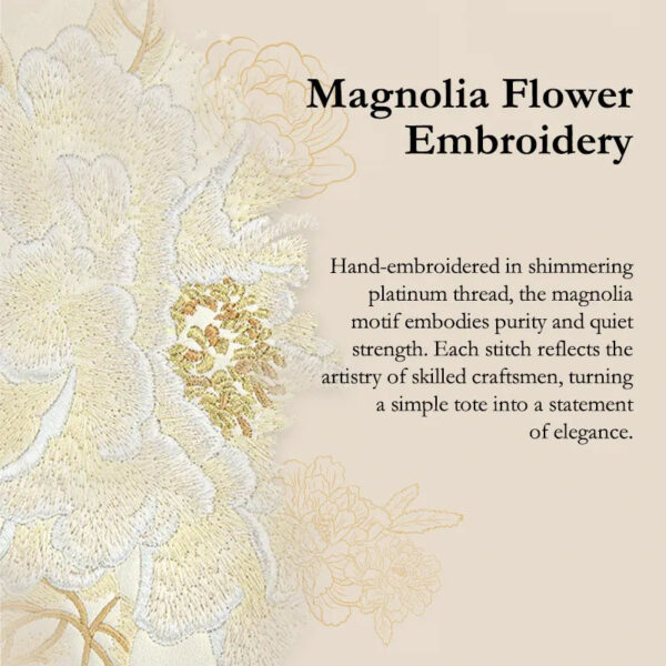 magnolia-flower-embroidery-hand-embroidered-platinum-thread-detail magnolia-flower-embroidery-hand-embroidered-platinum-thread-detail