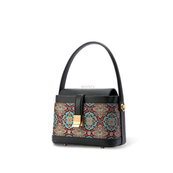 song-brocade-scrolling-foliage-lotus-crossbody-bag-side song-brocade-scrolling-foliage-lotus-crossbody-bag-side