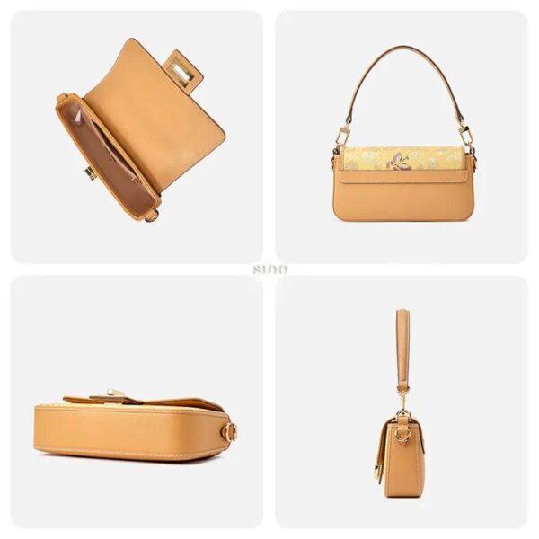 yunjin-ブロケード-レザー-ハンドバッグ-刺繍-蝶柄-ディテール-容量-背面-底面 yunjin-brocade-leather-handbag-embroidered-butterfly-pattern-detail-capacity-back-base-side