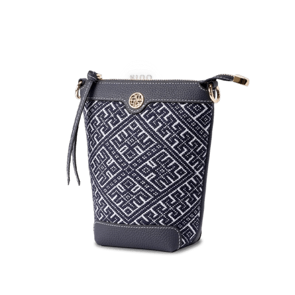 zhuang-brocade-flying-swallow-bucket-crossbody-bag-side-view zhuang-brocade-flying-swallow-bucket-crossbody-bag-side-view